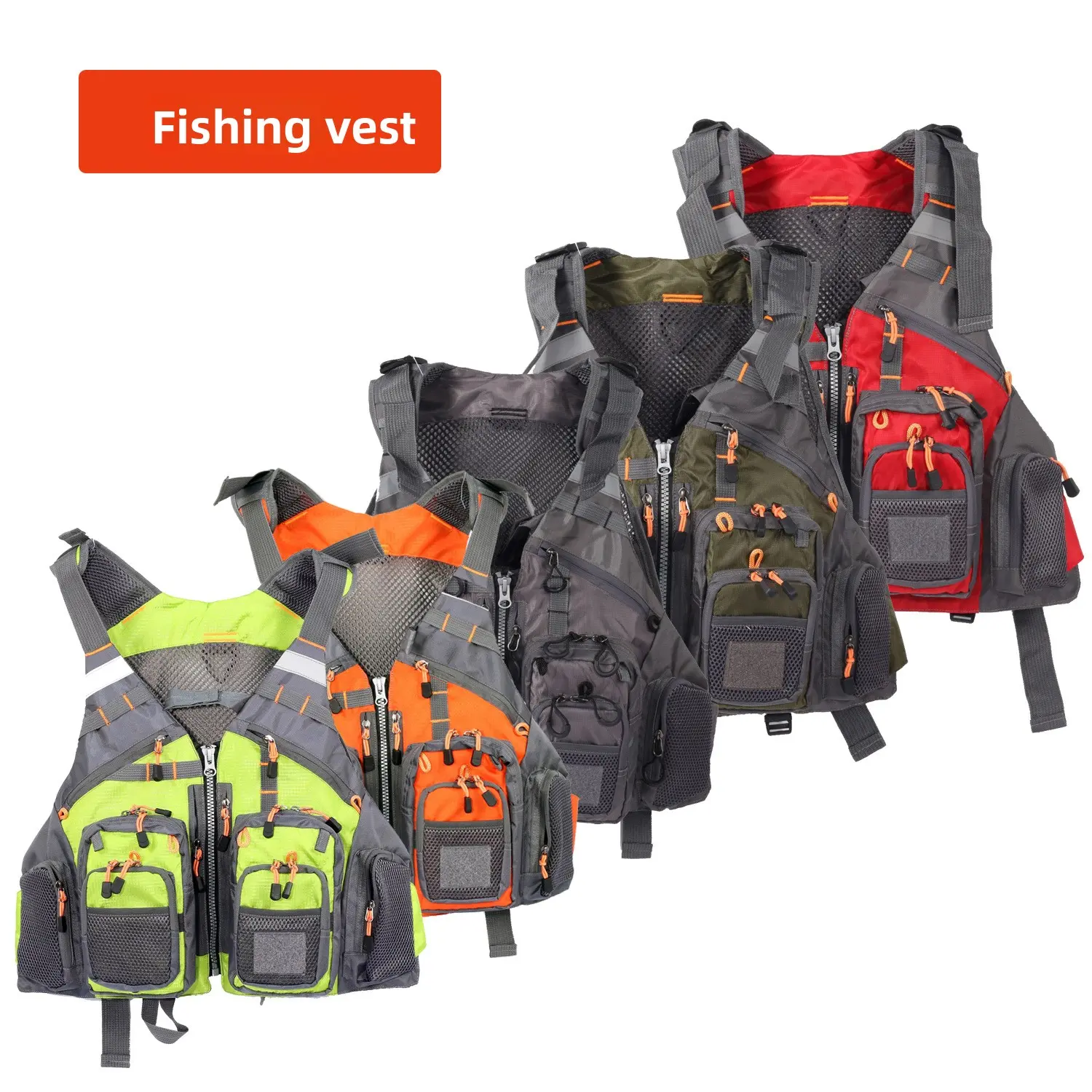 Fishing vest / Fly fishing lure jacket / Fishing suit / Adventure breathable multi-functional multi-pocket vest