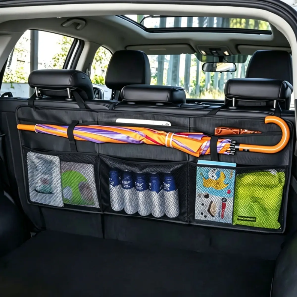 Car Trunk Organizer Bag Large Capacity Waterproof Heavy Duty Foldable Universal for SUV Travel Camping