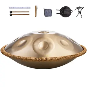 VEVOR Handpan Drum 22 in 10 Notes D Minor Hand Drum Instrument with Mallet
