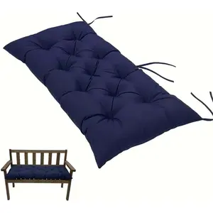 47"x20" Waterproof Indoor Outdoor Bench Cushion Soft Comfortable UV Resistant Fabric Non Slip Long Chair Cushion for Garden Patio Wicker Bench All Seasons