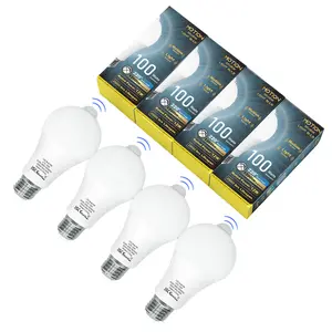 Motion Sensor Light Bulbs,A19 E26 12W Motion Activated ,LED Light Bulb for Garage,Porch,Hallway,Stairs,Front Door,2/4 Pack
