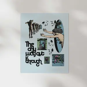 Awake Happy - The Only Way Out Is Through            Print Thick Poster Decor Artistic Matte Wall Room Decoration High Quality Mindfulness Spiritual Motivational Self Help Mental Health