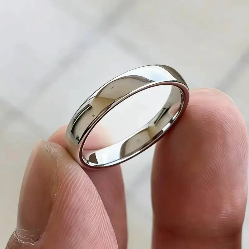 1 Piece of Simple Stainless Steel Non Fading Smooth Ring for Men and Women, Fashionable Classic Versatile Engagement Wedding Bands, Daily Versatile Couple Ring, Fashion Engagement Rings