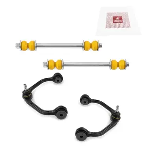 4 PC Front Upper Control Arm and Front Stabilizer Bar Link Kit GDX  97447MT