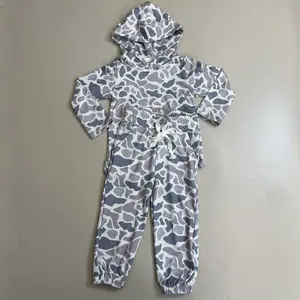C Kids clothing toddler boy outfit  camo boy winter pants set camouflage clothes toddler hoodies set