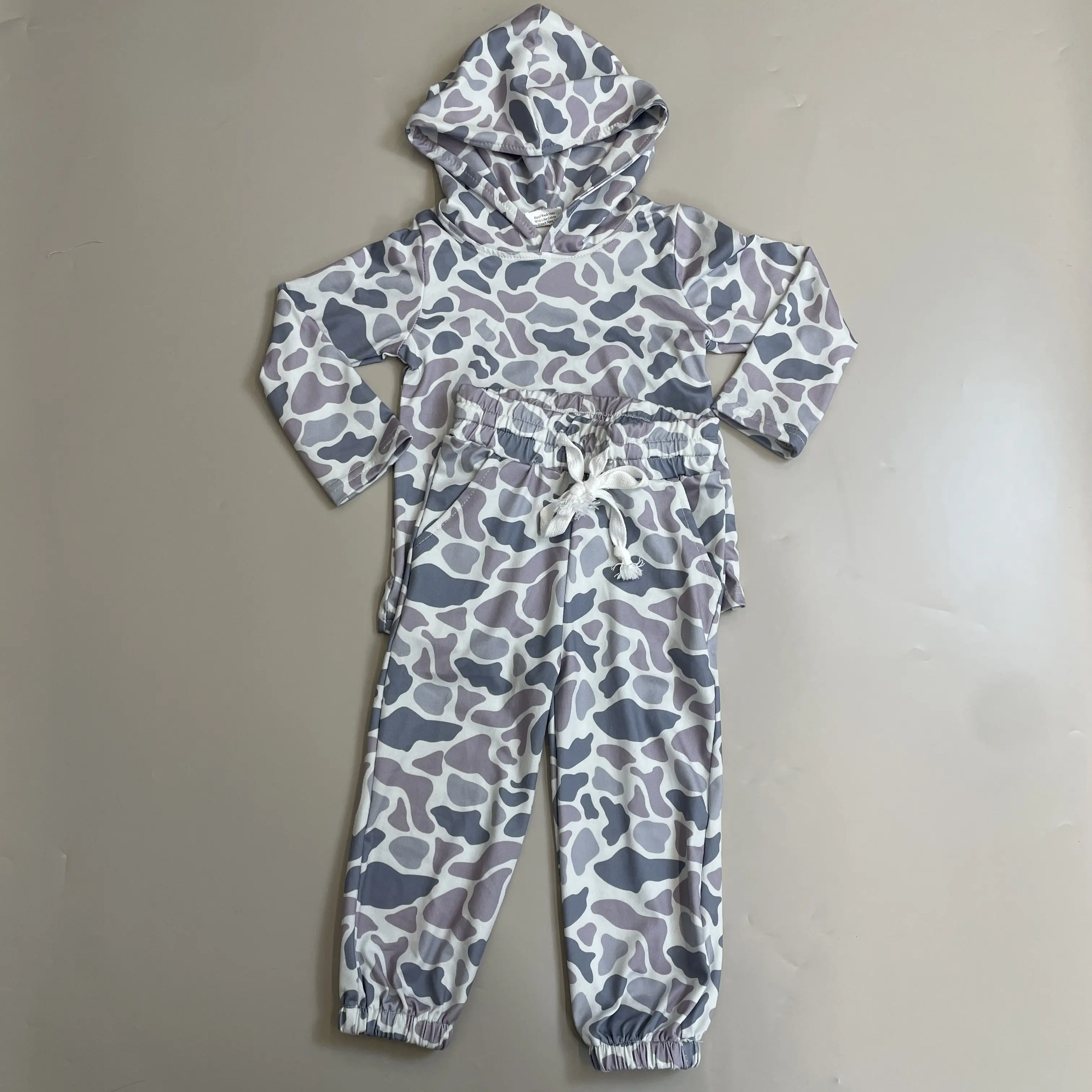 Kids clothing toddler boy outfit camo boy winter pants set camouflage clothes toddler hoodies set