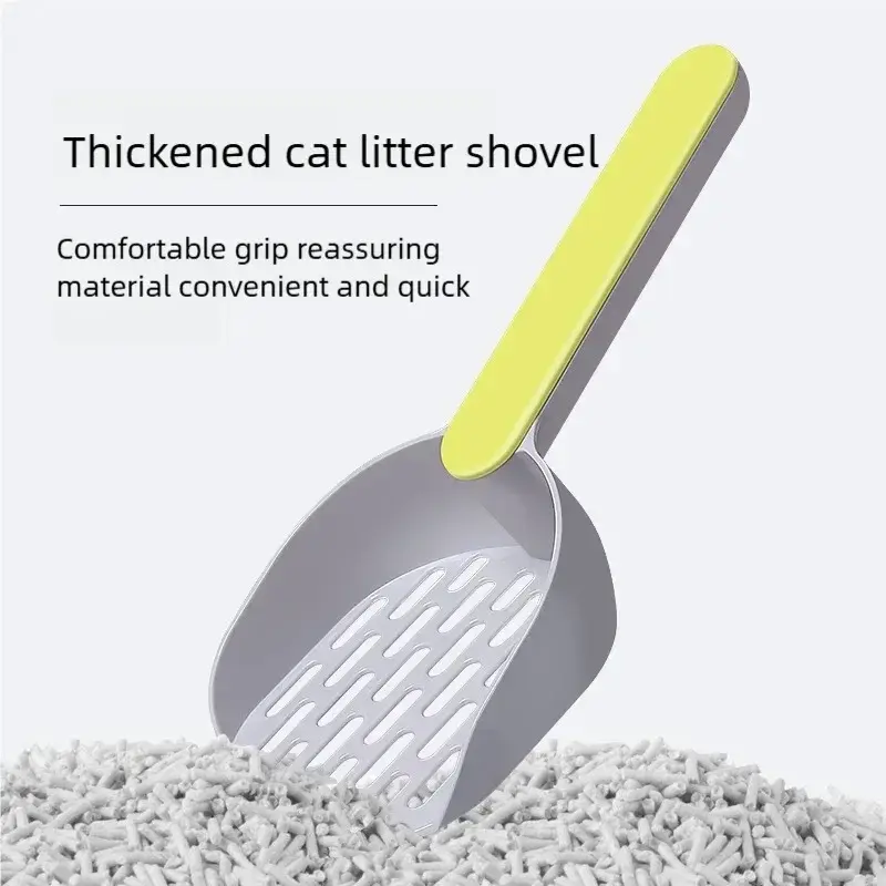 Stylish Candy-Colored Pet Litter Shovel with Ergonomic Handle | Premium Cat Cleaning Tool for a Chic Litter Box
