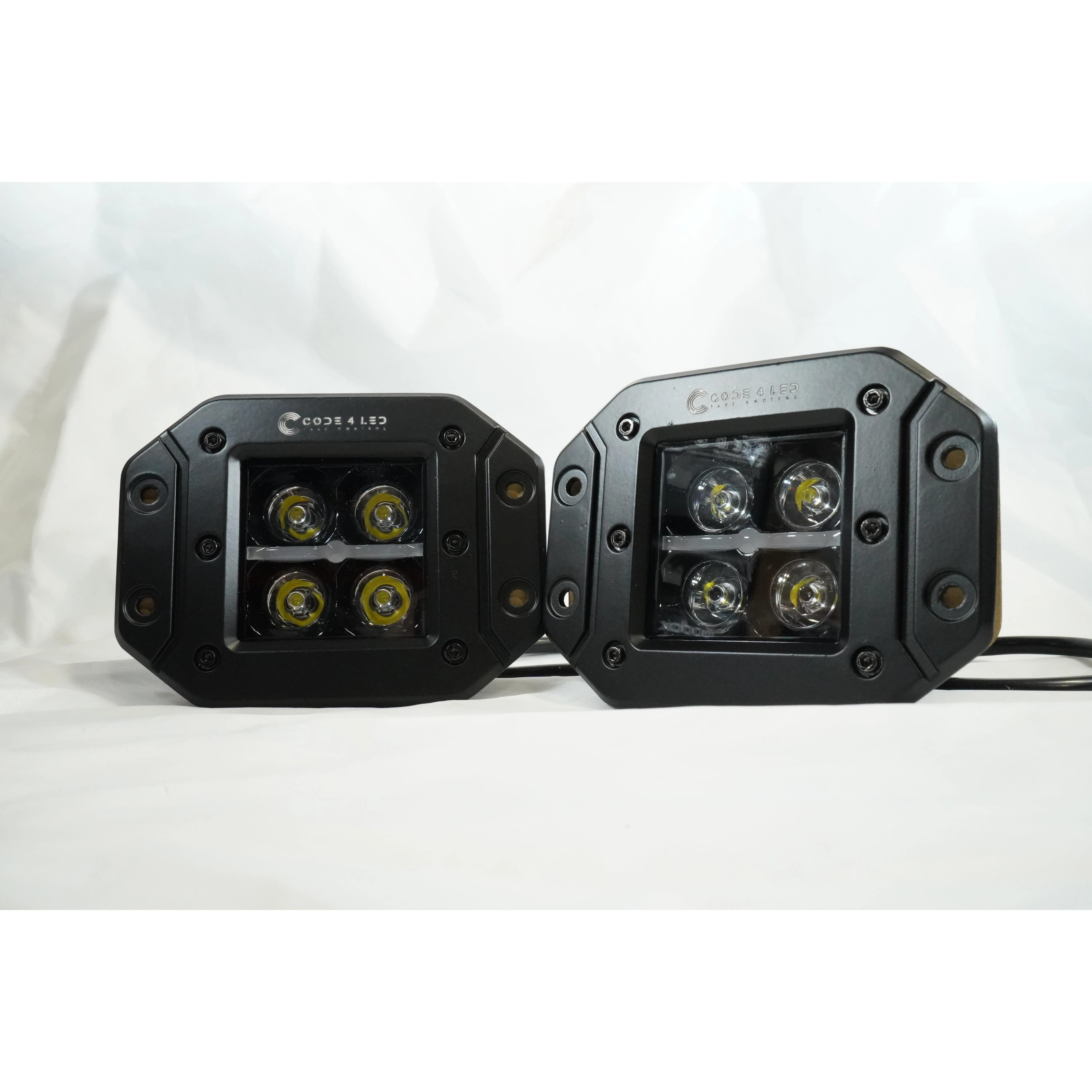 Code 4 LED 3 Inch Cube Pod Lights with DRL