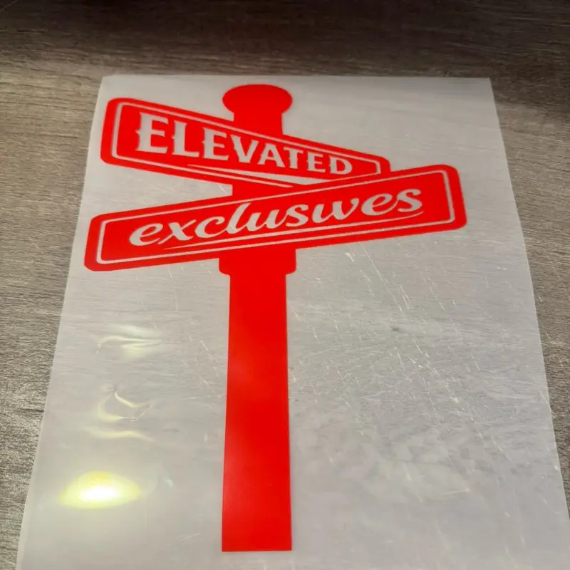 option one elevate truck back glass vinyl decal