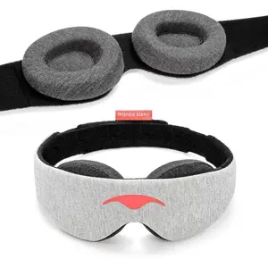 Sleep Mask - 100% Light Blocking Eye Mask, Zero Eye Pressure, Lightweight, Comfortable & Adjustable Sleeping Mask for Women Men, Perfect Blindfold for Sleep/Travel/Nap/Shift Work Bright
