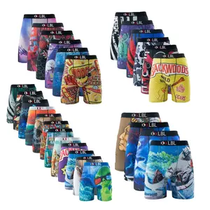 KXLBL Men's Striped Boxer Briefs 12pcs Soft Comfortable Breathable Polyester Blend Vibrant Athletic Everyday Shorts for Casual Wear Christmas Gifts Value Pack