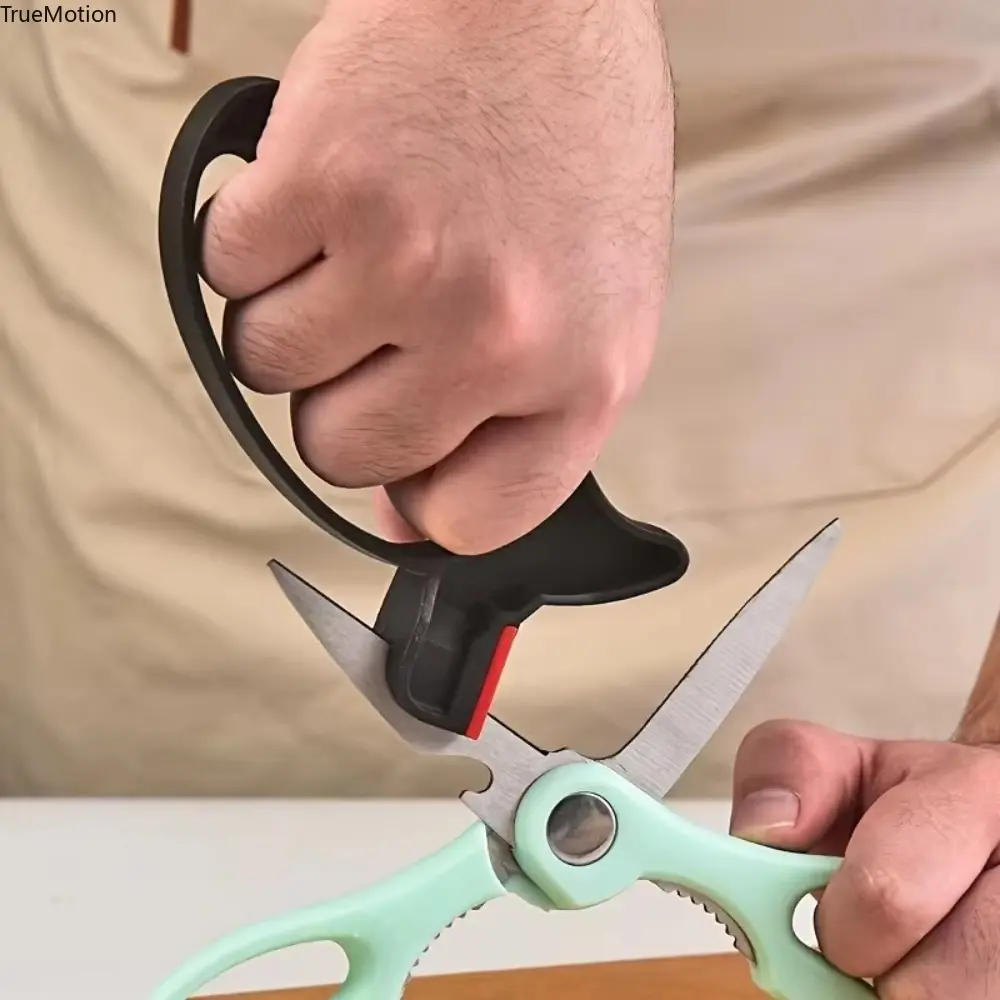 Right-Handed Multi-Function Cutting Tool Sharpener - Professional V-Grind Ergonomic System, Lightweight for Knives and Scissors, Sharpening Knives, Right Hand