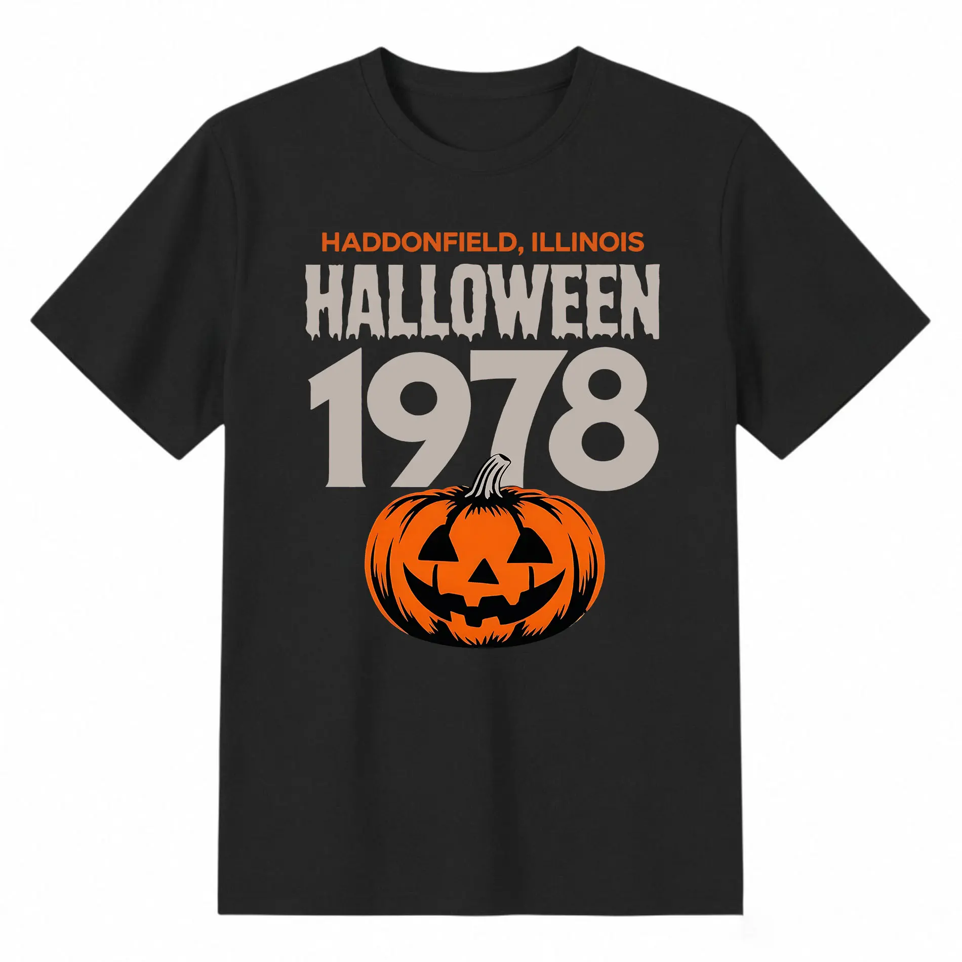 Men's Vintage 90s Halloween T-Shirt Retro Horror Movie Graphic Tee with Jack-O-Lantern Design, Short Sleeve Casual Shirt for Halloween Parties & Casual Attire, Halloween Clothes Fabric Menswear funny  tshirt