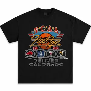 Vintage 1991 Final Four T-Shirt , Denver Colorado Basketball Tee , Retro College Sports Shirt, 90s Style Graphic Tee for Men