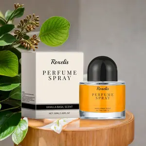 Fresh Herbaceous Eau de Perfume Natural Spray, Unisex Fragrance Spray, Bergamot Vanilla Basil Aroma Scent Cologne for Women and Men Gift 50ml (1.7oz)