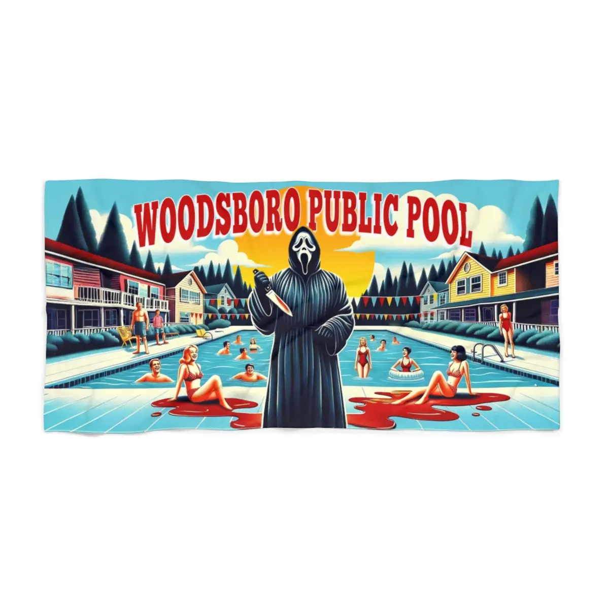 Scream Ghostface Beach Towel - Perfect for Pool Party & Beach Days