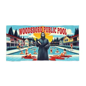 Scream Ghostface Beach Towel - Perfect for Pool Party & Beach Days