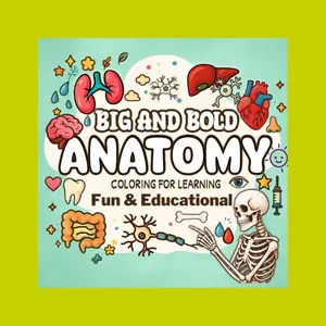 Big and Bold Anatomy Coloring Book: Interactive Activity Book for Kids 8-14, Educational Human Body Illustrations, Big & Bold Fun Collection, Paperback - July 18, 2025, Interactive Activity Books
