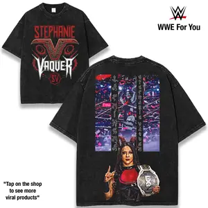 Stephanie Vaquer Dominant Rise in WWE From Fierce Competitor to Championship Contender Showcasing Power Precision and Unbreakable Spirit Inside the Ring 230gsm Premium Cotton Streetwear Feel the Intensity Own the Legacy Today graphic tee