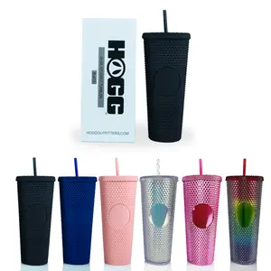 Hogg 24oz Studied Tumblers - Reusable Water Bottles with Lids, Available in Various Colors, Portable and Washable Design