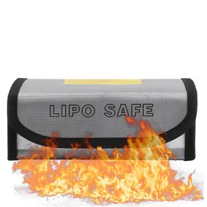 Lithium Battery Explosion-Proof Bag, High-Temperature Resistant, RC Drone Battery Fireproof Bag, Safety Bag for Lithium Batteries
