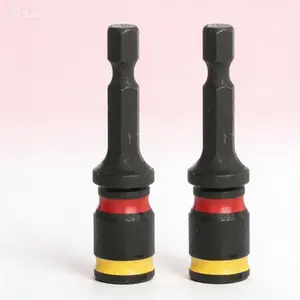 Reversible Hex Chuck Driver Set, 1/4 & 5/16 Inch Dual-Size Bit Holder, 2-Pack Professional Screwdriver Tool, Quick-Change Magnetic Socket Adapter, Durable Steel Construction for Secure Fastening