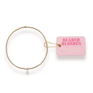 March Birthstone Charm Bracelet