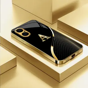 Suitable for [iPhone 16] high-end  phone case，featuring a premium, minimalist design—with all 26 letters available for you to choose from.YM99