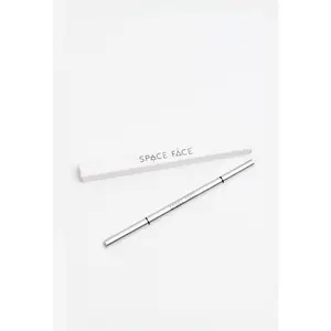 Space Face Twist Up Brow Pencil Dual-Sided Brush Gel Makeup for Filling Softening Brows in Taupe Dark Brown Volumizing Eyebrow Enhancer