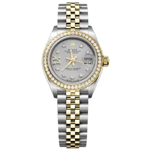 Rolex Lady-Datejust 26mm 69173 Two-Tone Automatic Watch, Custom Grey Star Diamond Dial & Custom Diamond Bezel WHP040085/WHP039992