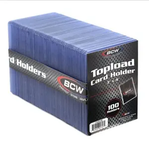 BCW 3" x 4" Topload Card Holders - 100 Count - Protect Your Trading Cards - Fits Standard Size Cards - Ideal for Collectors
