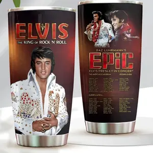 Elvis Presley King of Rock ‘N’ Roll EPIC World Tour Tumbler 20Oz 30Oz 40Oz Cup