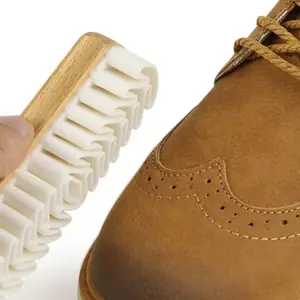 suede rubber  shoe brush Natural rubber brush Eraser Cleaning Reverse suede shoe brush Flock-covered large yellow boot brush