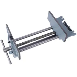 Rapid Action Woodworking Vise Quick Release Lever for Quick Adjustments 10.5 Inch Jaw Width Made with Heavy-Duty Cast Iron , GRAY COLOR