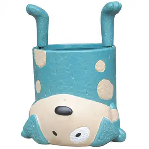 7" Headstand Blue Dog Planter