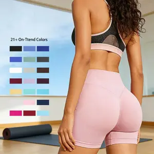 Coral Canton Impact Shorts High Waistband Butt Lifting High-waisted fitness shorts with 21+ colors for enhanced comfort and style
