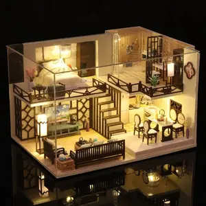 Chinese Architectural Model Yaxinju - Wooden Handmade DIY Large-Scale Villa Miniature