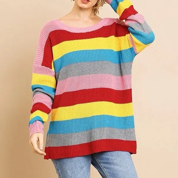 Umgee multicolored knit sweater