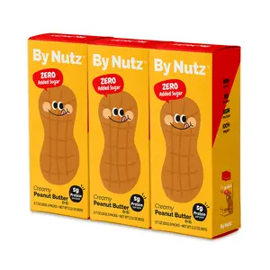 By Nutz Peanut Butter - No Added Sugar, High Oleic, High Protein, Vegan,  Non-GMO