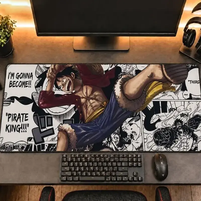 Anime Pirate Adventure Gaming Mouse Pad, Extended XL Desk Mat for Gamers & Manga Fans, Anime Gaming Mouse Pad – FASTSHIPPING