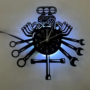 Repair Tool Glue Clock Suitable for Living Room Kitchen Bedroom Gift Idea No Batteries Included