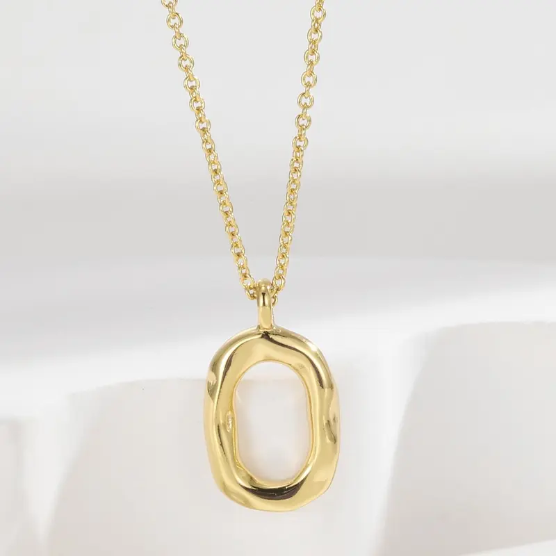 Women's Elegant Oval Shaped Pendant Necklace, Fashion Jewelry for Party, Daily Clothing Decor, Trendy All-match & Exquisite Jewelry for Birthday Gift