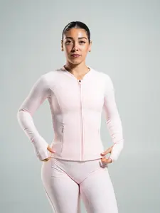 Aura Sculpt Jacket Long - Ballet Pink