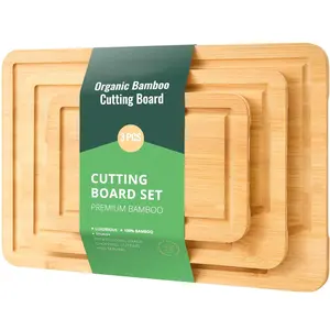 Premium Bamboo Cutting Board – Versatile Design with Built-in Ergonomic Handle