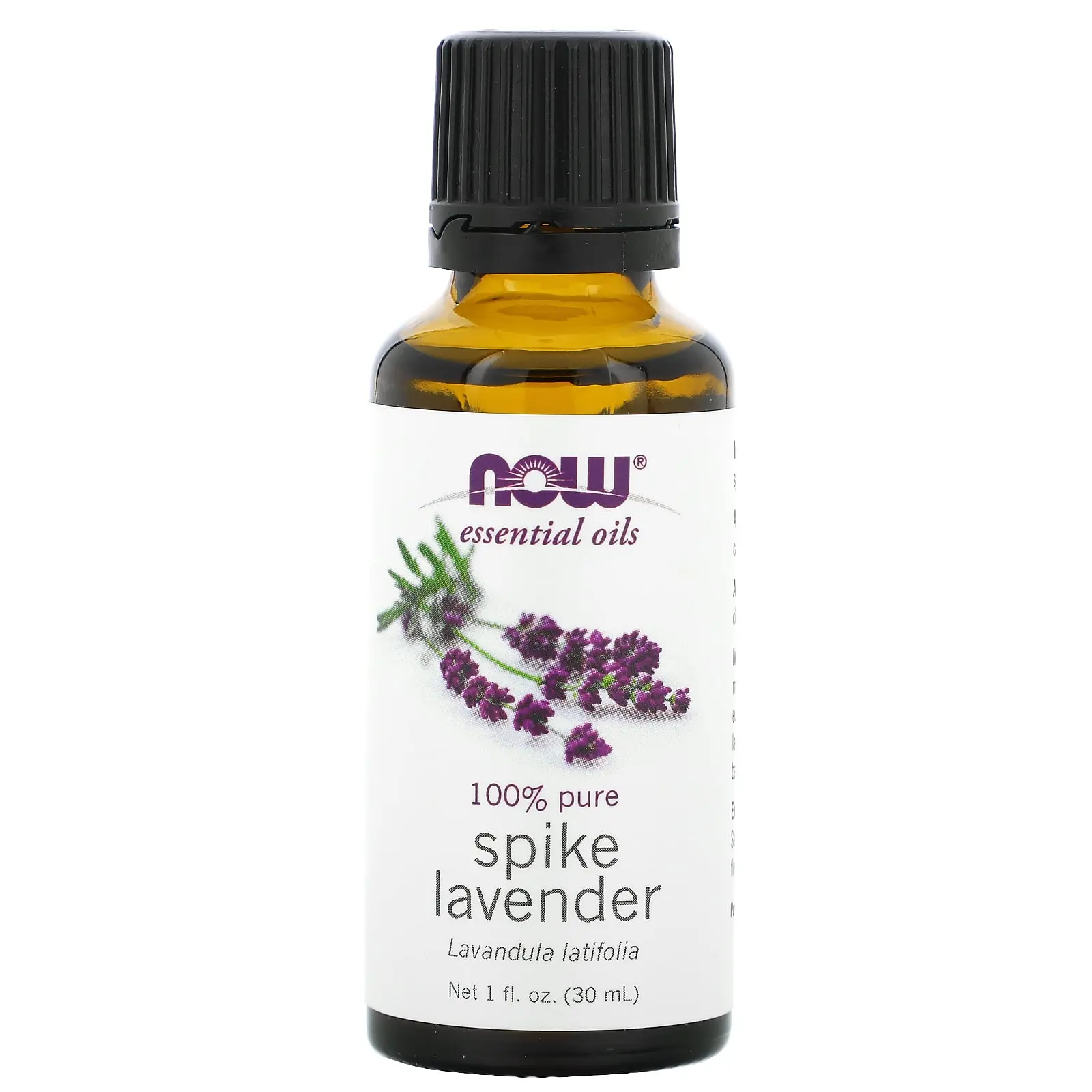 NOW Foods Essential Oils, Spike Lavender, 1 fl oz (30 ml)