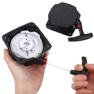 Universal Pullstart Recoil Pull Starter Brush Cutter Strimmer Start Lawn Mower Parts Grass Trimmer Accessories Black