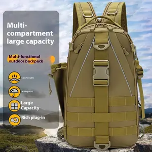 Outdoor Fishing Bag Tactical Camouflage Backpack Fishing Rod Bag Multifunctional Backpack