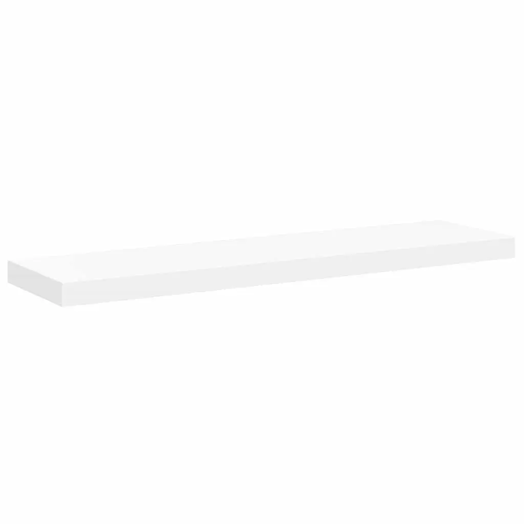 vidaXL Wall Shelf, Floating Shelf, Display Shelf, Wall Mounted Shelf for Book Photo Frame Trophy Planter Pot Decorations, Modern, White 323817