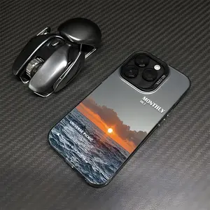 Colorful Silvery Rising Sun Suitable for iPhone16 Mobile Phone Case Female Model 16prp Mobile Phone Case New 16promax Fashionable Trendy iPhone15 High-end iPhone15pro Protective Case iPhone15promax High-end iPhone14pro Mobile Phone Case All-inclusive