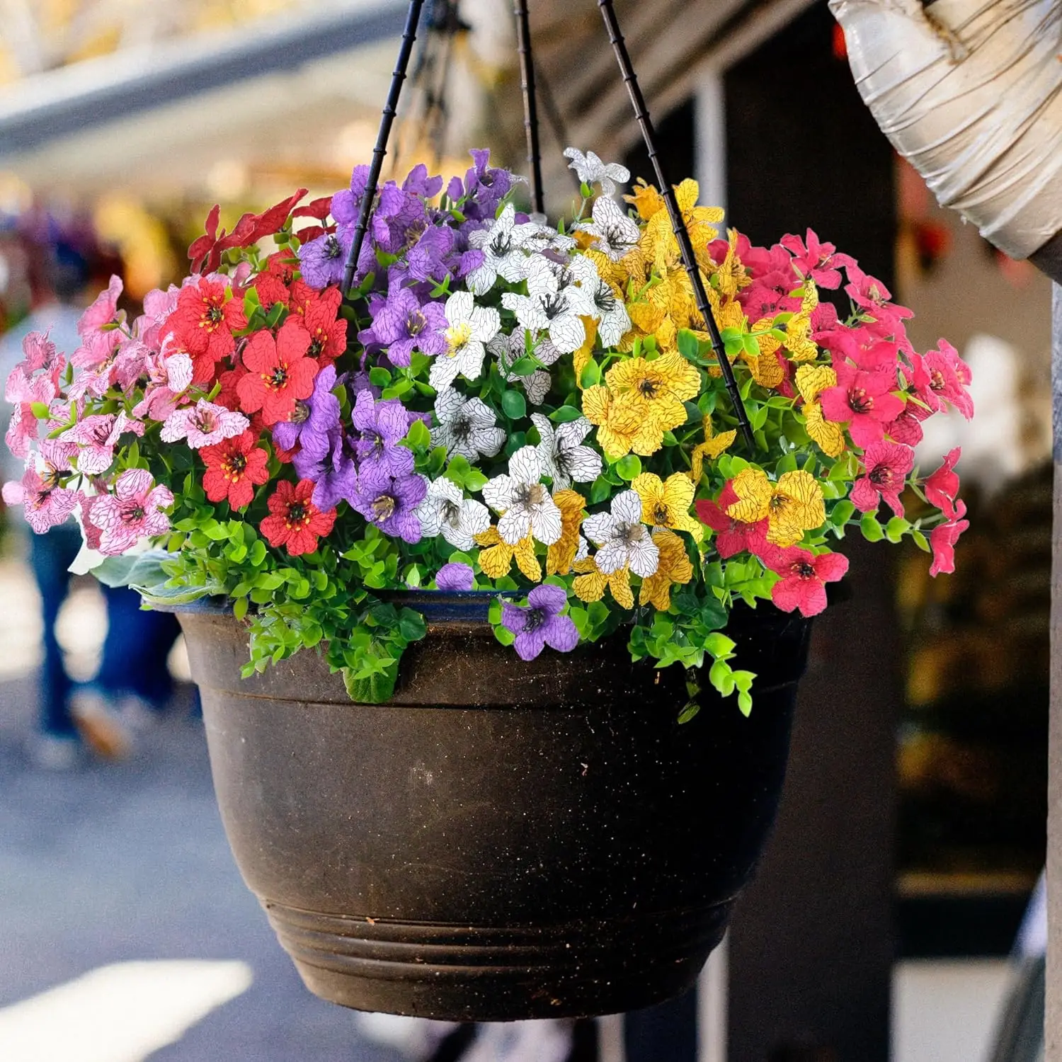 Artificial Flower (12pcs/set), Faux Flower, Fake Flower For Home Garden Decor, Colorful Artificial Flower For Outdoor Indoor Decoration